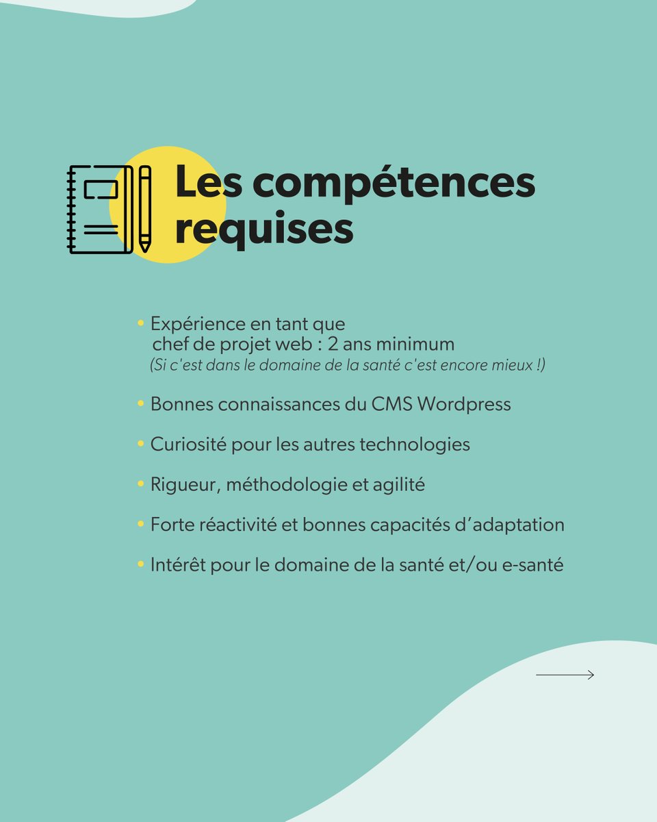 [Avis de recherche] Spécialistes de la communication digitale et passionnés par la e-santé, nous valorisons, formons et fidélisons nos collaborateurs, tout en respectant nos convictions. Envoie ton CV et quelques lignes à contact@digisante.fr pour postuler. Hâte de te rencontrer!