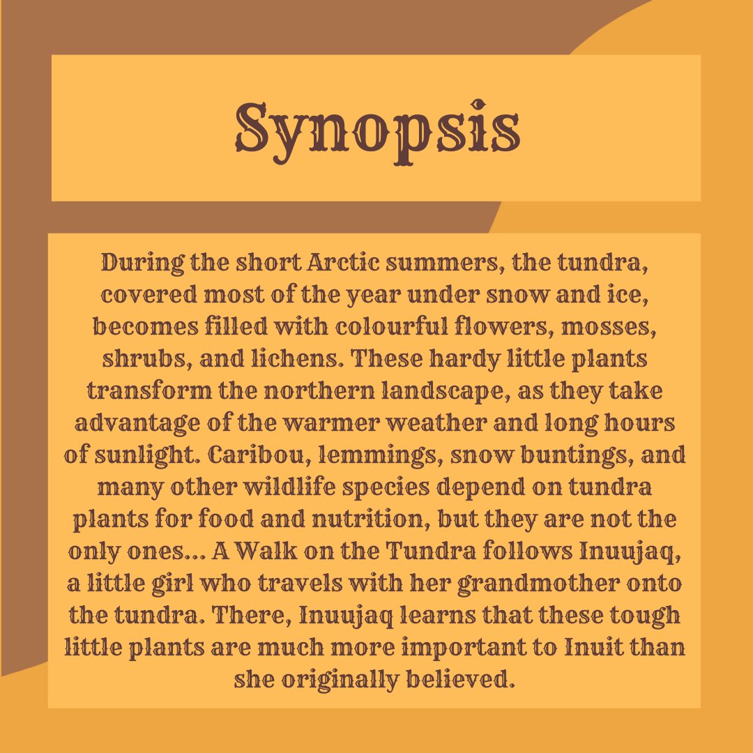 NaturlCuriosity's tweet photo. Today we feature “A Walk on the Tundra” by Rebecca Hainnu &amp; Anna Ziegler, illustrated by Qin Leng. This story teaches the importance of Arctic plants. Find it at the link in bio!
@Inhabit_Media @00Reb00 @qinleng
#EnvironmentalEducation #Indigenous #literacy #picturebook https://t.co/bYL0cYHAqI