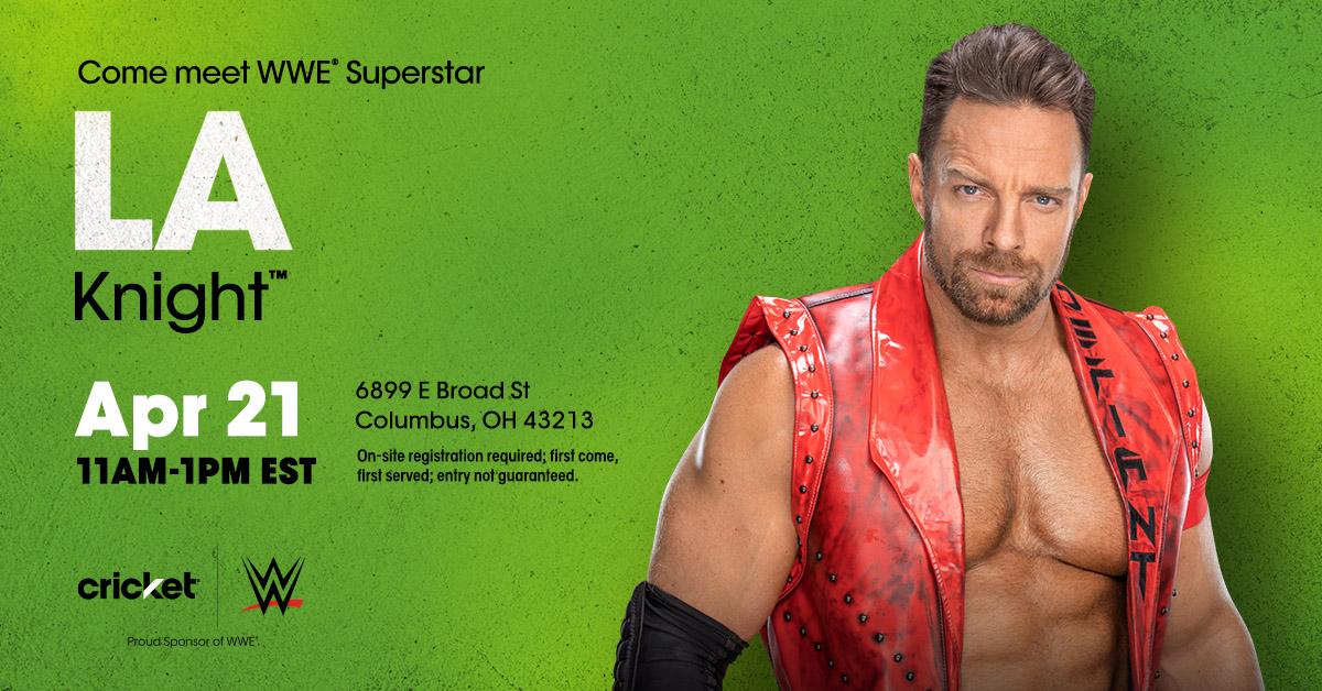 Don’t miss this, Columbus! @RealLAKnight @Cricketnation #CricketSponsored