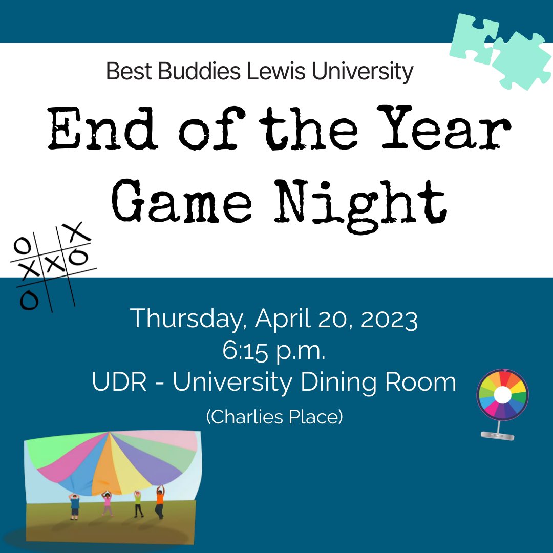 LUBestBuddies_'s tweet photo. Can you believe it?! Our ‘End of the Year Game Night’ is this Thursday at 6:15 pm! See you there!! https://t.co/aWNz8y7F9C