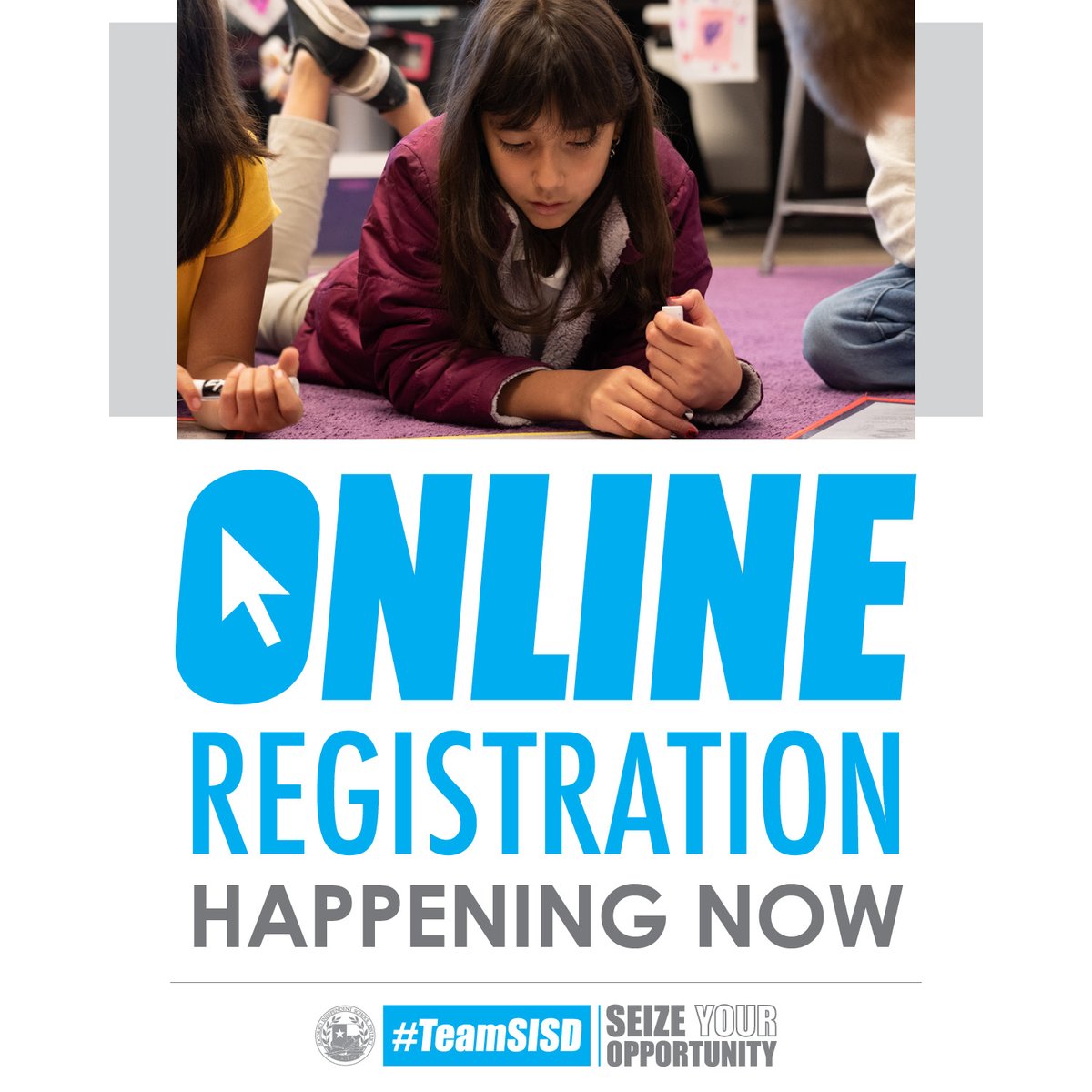 SocorroISD's tweet photo. 🖥️ #TeamSISD is pleased to announce that online registration for all current SISD students who will be returning for the 2023-24 school year is OPEN NOW. Please visit https://t.co/N38j1bcu3O for more information and to guide you through the process. https://t.co/RraBlwgJdF