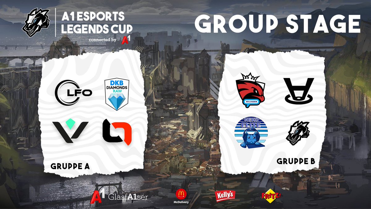 A1eSports_AT's tweet photo. And so it begins 👀
Diese 8 @LoLGermany Teams konnten sich durch den #A1eSports Legends Cup Qualifier kämpfen 🔥
Please welcome!👏
Gruppe A
#LookingForOrga
@Veni_eSports
@DIVIZONgg
@DKBDiamonds RAW
Gruppe B
@AustrianForce
@TeamOmnisciusH
@NekoEsports
#DishoAndFriends https://t.co/nZLyDaAB1s