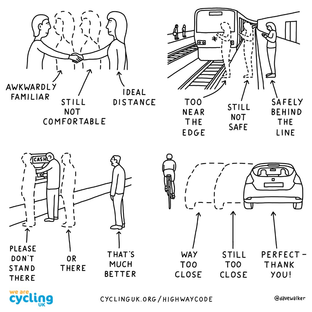 Please give space to cyclists.

📸: <a href="/davewalker/">Dave Walker</a> #OperationClosePass
