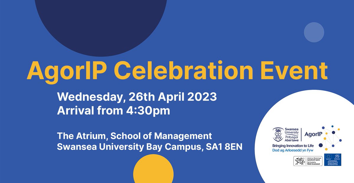 8 days to go...

You can now view our agenda on our website: agorip.com/news-and-event…

Purchase your free space now via the following link!
eventbrite.co.uk/e/agorip-celeb…

#EUFundsCymru #Innovation #Events #EventsWales