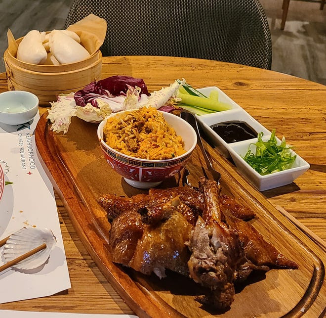 Heaven is a bowl of PJK Neighborhood Chinese's dirty rice with duck confit and their Peking duck. 

<a href="/ndn/">Naples Daily News</a>'s fortune cookie is sharing all the good news about this new Naples downtown restaurant. naplesnews.com/story/entertai…