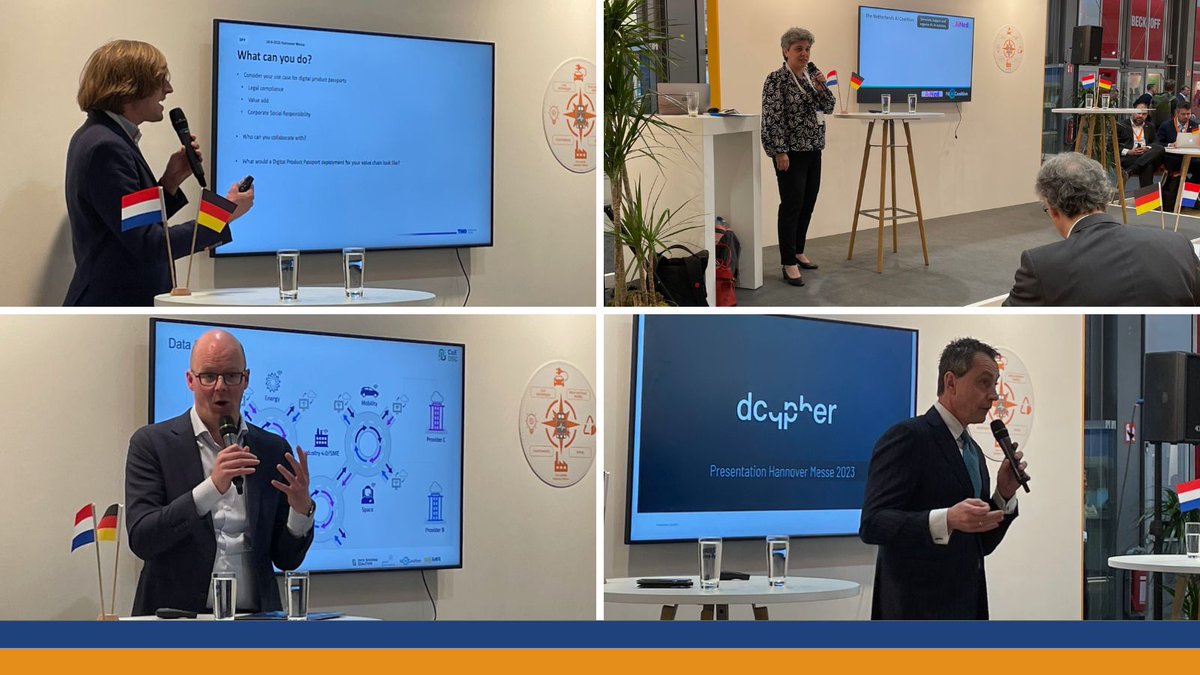 Der niederländische Topsector ICT präsentiert auf der Hannover Messe die Möglichkeiten für die Zusammenarbeit mit dem deutschen Industriemarkt. #HM23