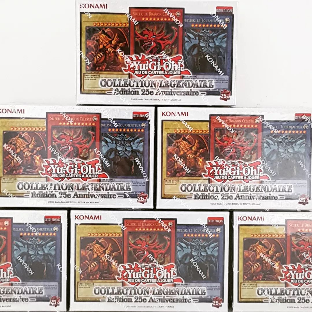 tradingcardsxxx's tweet photo. Le coffret Collection Legendaire : Édition 25e Anniversaire vient mettre un coup de nostalgie.
Chaque pack contient une Secrète Rare Quart de Siècle.
https://t.co/WquSfzdBQg

#lc01 #slifer #obelisk #ra #blueeyeswhitedragon #darkmagician #redeyes #ioc #dcr #psv #srl #mrd #lob https://t.co/RVoroIqQ4f
