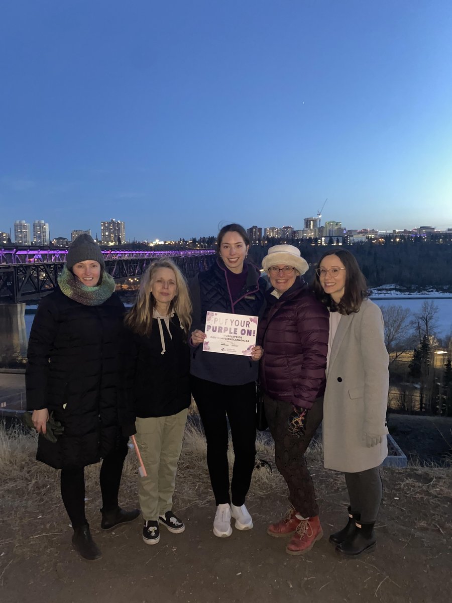 UAlberta_FoMD's tweet photo. The High Level Bridge was lit purple in honour of  National Dental Hygienists Week! 🦷

Thank you to all of our dental hygienists who continue to play pivotal roles in oral health care. https://t.co/htix4In8bz