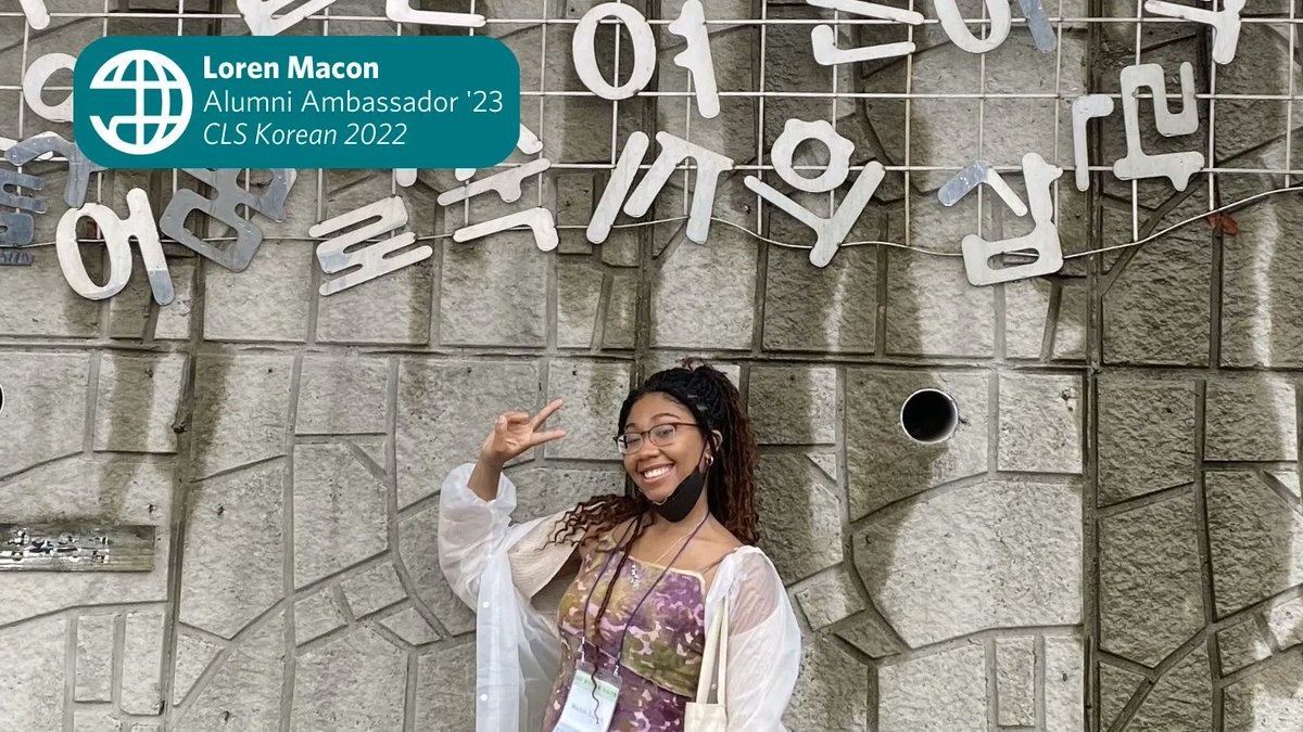 CLSscholarship's tweet photo. "Currently, my favorite phrase is “ 원숭이도 나무에서 떨어진다.” It translates to, "Even a monkey can fall from a tree.” Figuratively, it means that even experts make mistakes, and no one is perfect." Meet Loren 👉 https://t.co/x3az81PXiK #CLSAlumni #languagelearning @ECAatState https://t.co/ipU3KFSzJE