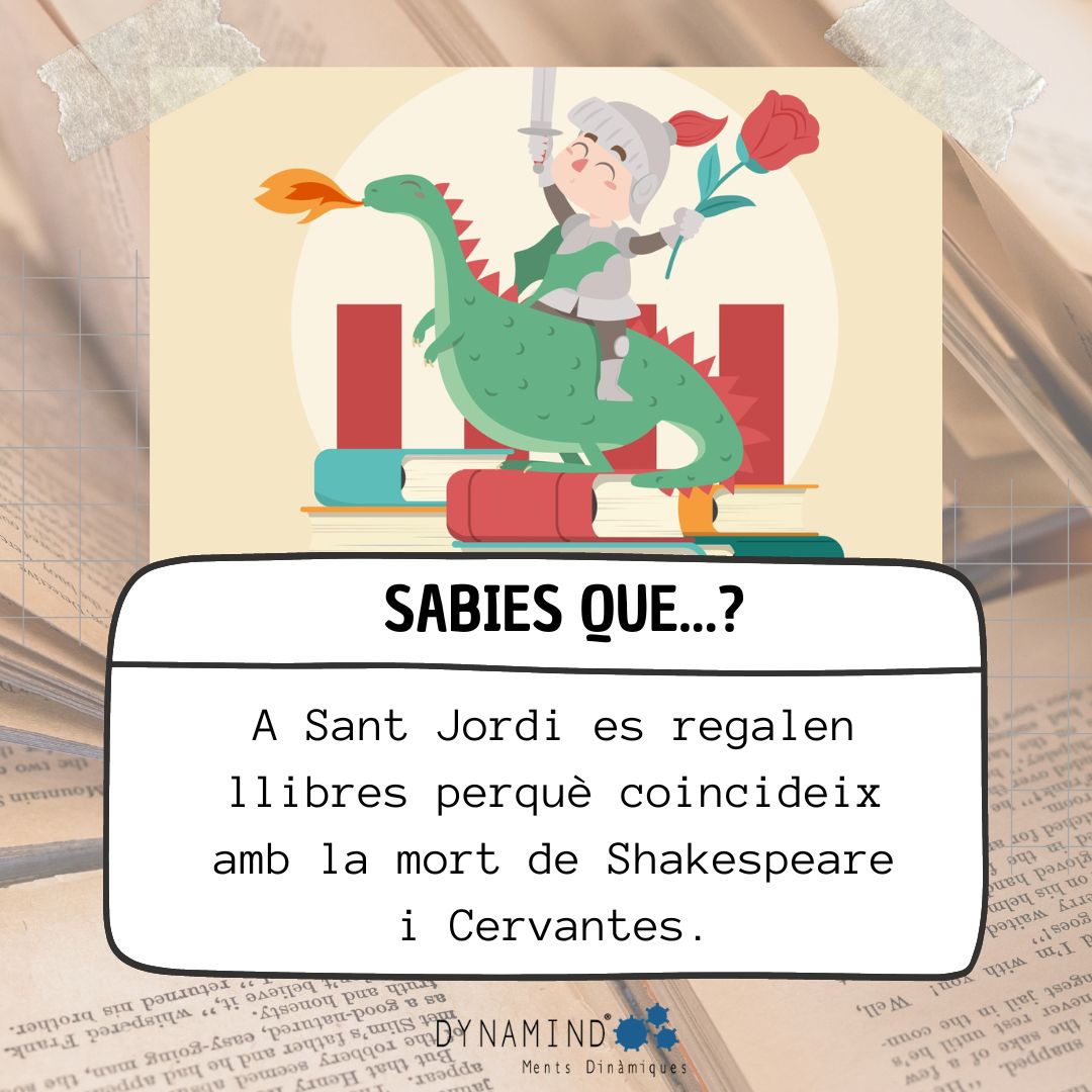 DynamindMD's tweet photo. Sabies que..?

El dia se Sant Jordi es regalen llibres perquè coincideix amb la mort Shakespeare i Cervantes.

Aprofiteu aquest Sant Jordi i regaleu llibres per aprendre tecnologia 😆🤖

#Dynamind #AprènambDynamind #SantJordi #SantJordi23 #Robòtica #Robòticaeducativa https://t.co/Q8V5QNOjDm