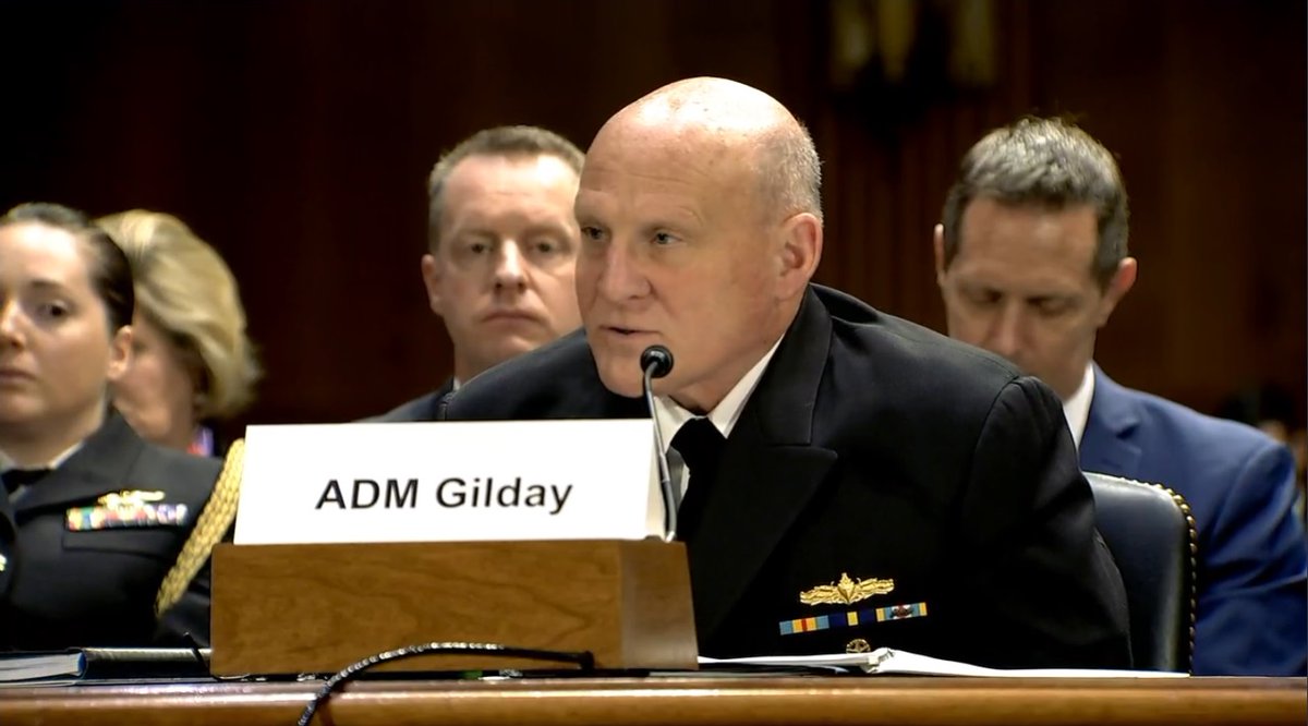 CavasShips's tweet photo. BZ to CNO Gilday for standing up for a junior sailor attacked by Football Coach/Senator Tuberville:  "I’ll tell you why I’m proud of this sailor. Her grandfather served in WW2 and he was gay and he was ostracized in the very institution she joined is proud to be a part of... https://t.co/cThk6oZXym