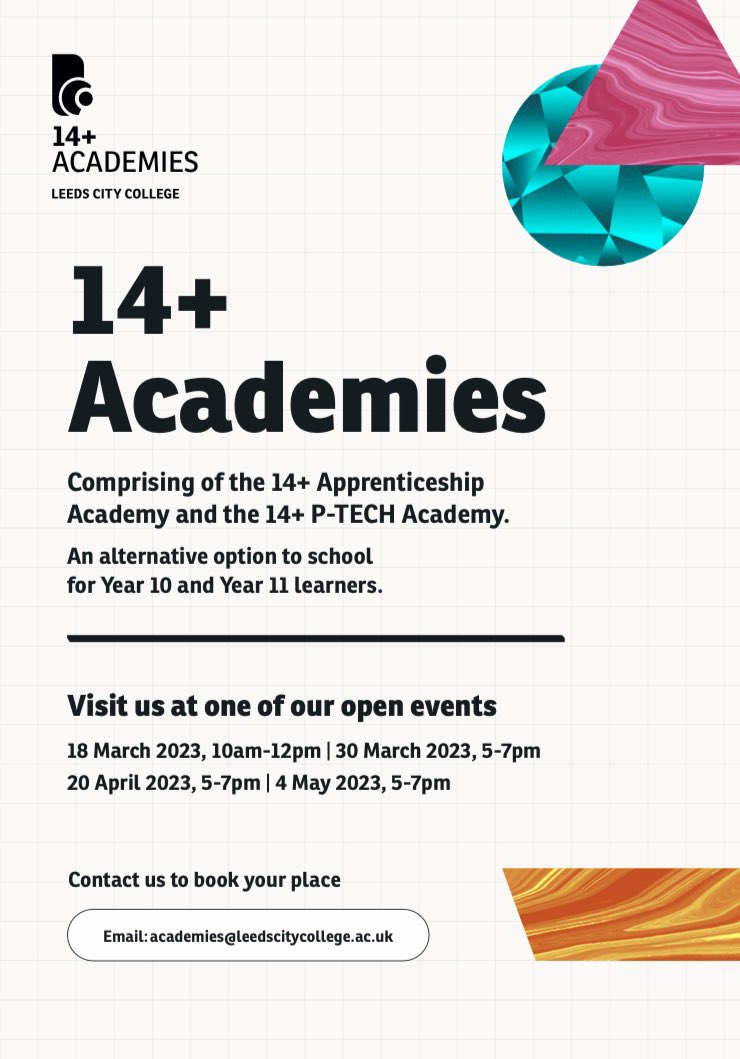 14+ Academies tweet media