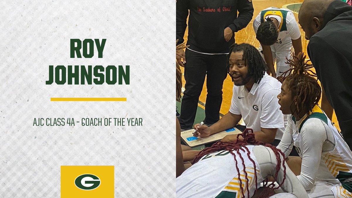 Congrats to Head Coach of the Class 4A State Champion Lady Bears, <a href="/Coach_J_GHS/">Roy Johnson</a> on being names <a href="/ajc/">Atlanta Journal-Constitution</a> 4A Coach of the Year!

#WeAreGriffin #ForTheG