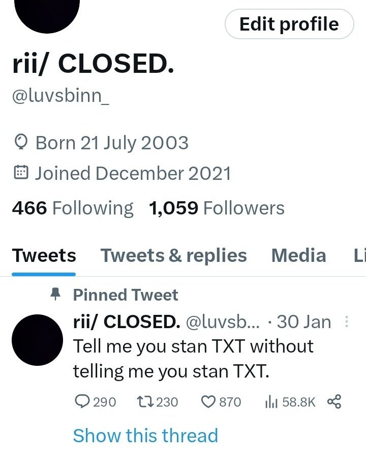 gy0th_'s tweet photo. D-3
》Hii I'm rii, 
• 03 liner, 
• she/her, 

☆ Shifted from @luvsbinn_ 

 : Not new to #kpoptwt or
   #stantwt 
♡Groups: TXT, BTS, SVT,
  TWICE, SSERA, NJNS

-> Looking for INTERACTIVE,
     funny and crackhead moots
  (mainly Moa).

Kindly like &amp; rt to help me find my moots https://t.co/E84riJzxT1