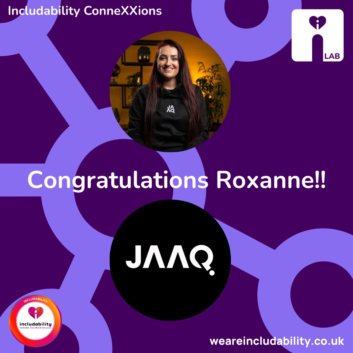 Includability_'s tweet image. 🎉 BIG news! 🎉

We&apos;re incredibly proud and excited to announce that our fantastic Includability Ambassador, @roxannemcchr, has just landed a new role as Head of Creator Engagement at our partner company @JAAQOFFICIAL! 🌟

#Includability #Ambassador #NewRole #JAAQ #Connexions
