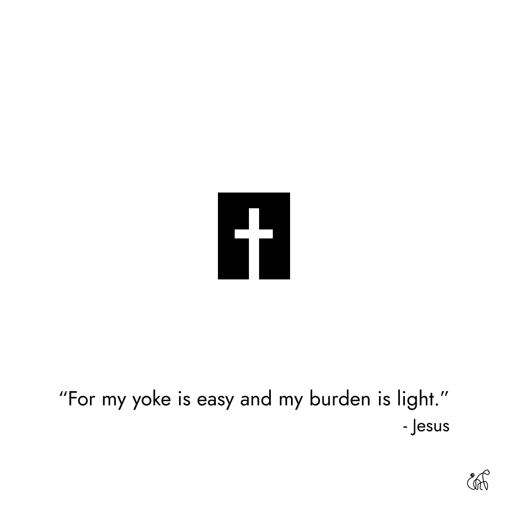 digitalshaman_'s tweet photo. What if carrying the cross is actually light... https://t.co/vNW1d2njLJ