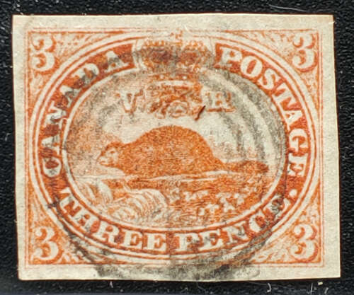AllNations1949's tweet photo. Canada #1 VF Used 1851 3d Beaver, Laid Paper $1600 Lot 20 in our auction Saturday 22nd April 2023 #CanadaStampAuction #3dBeaver #CanadaStamps #LaidPaper
https://t.co/1o4gipRJMd https://t.co/s0DFSF1rL2
