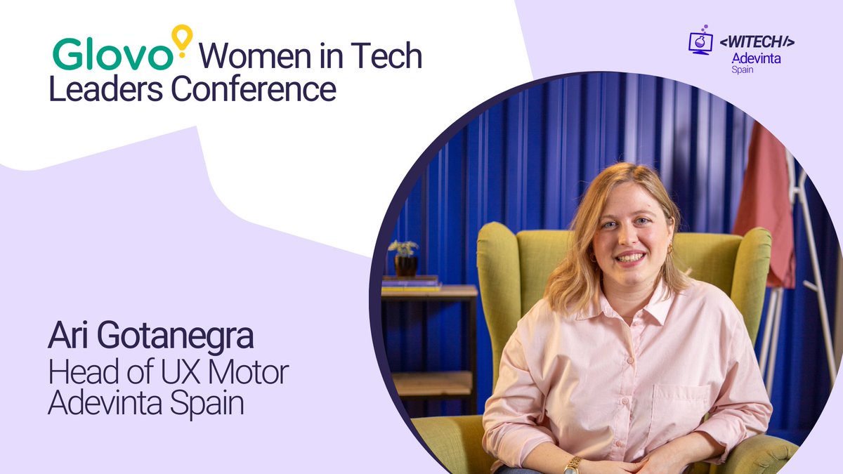 AdevintaSpain's tweet photo. ¿Sabías que las mujeres ocupan 1 de cada 5 puestos disponibles como software engineer senior?🫤

La comunidad de #WomeninTech de @glovo, asociada con @awscloud_es, @N26 y @Adevinta entre otras, organiza su primera conferencia de líderes en tecnología para mujeres, para empoderar a las mujeres en nuestra industria, inspirar a la comunidad #WomenInTech de todo el mundo, brindarles la oportunidad de establecer contactos con modelos a seguir femeninos y apoyar su desarrollo profesional.

💜 Y nuestra compañera @AriGGal participará en una mesa abierta de debate sobre ideas e iniciativas para acortar el #GenderGap. 

¿Te unes? 

📅 26 de abril - 17:00 CET
📍 Yellow Park Glovo 
🔗 ¡Regístrate aquí: https://t.co/izBA8YKTg5