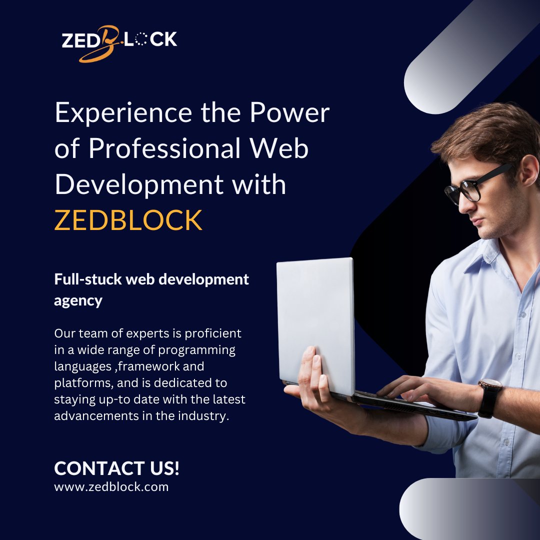 _Zedblock's tweet image. Contact us today to achieve your web development goals. #webdevelopment #customwebsolutions #fullstackdevelopment #digitaltransformation #onlinemarketing #AIchatbots #ecommerceplatforms #googleAPI #facebookAPI #webdesign #webdevelopmentagency #Zedblock #contactustoday #secureweb