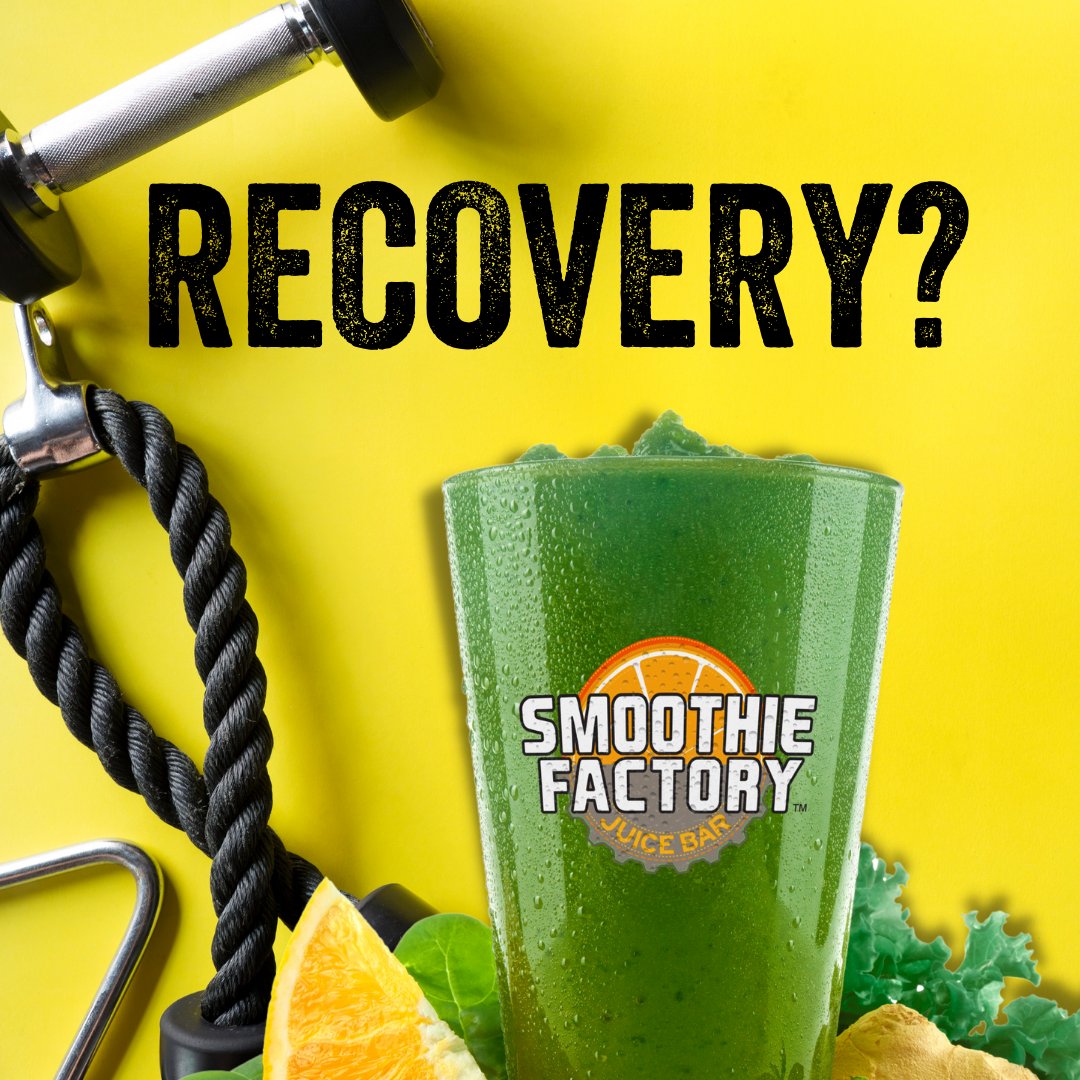 smoothiefactory's tweet photo. Recovery is not a luxury, it's a necessity. Whether you're working out, studying, or hustling, you need to give your body and mind some time to rest and recharge. . #smoothies #healthysmoothies #juices https://t.co/pFfuBhBkBL