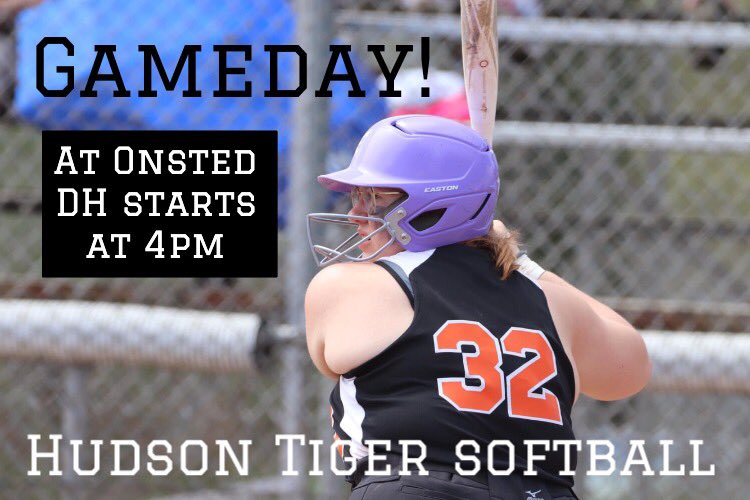 HudsonTigerSB's tweet photo. GameDay! Varsity team travels to Onsted for a doubleheader starting at 4pm. Break out those winter coats and come cheer on this great group of girls! Let’s Go Tigers! 🧡🖤🥎

Pictured: Senior DH, Camryn R. #32
📷 credit: Sarah C https://t.co/Pr5BQMig6w