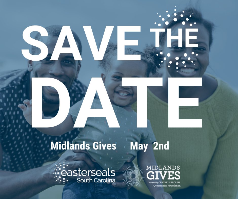 EasterSeals_SC's tweet photo. You can make an impact by
donating today! https://t.co/Mkmw53F6T5 #MidlandsGives https://t.co/vVJ4ReXilc