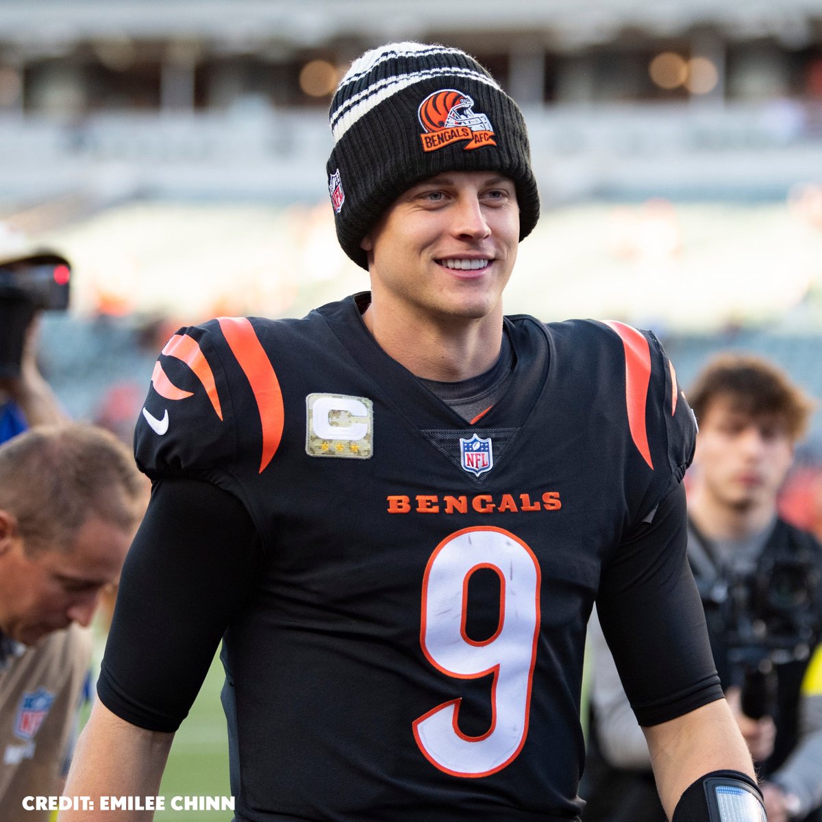 Bengals's tweet photo. Joe Burrow more days until the NFL Draft! https://t.co/evTzEiAWAx