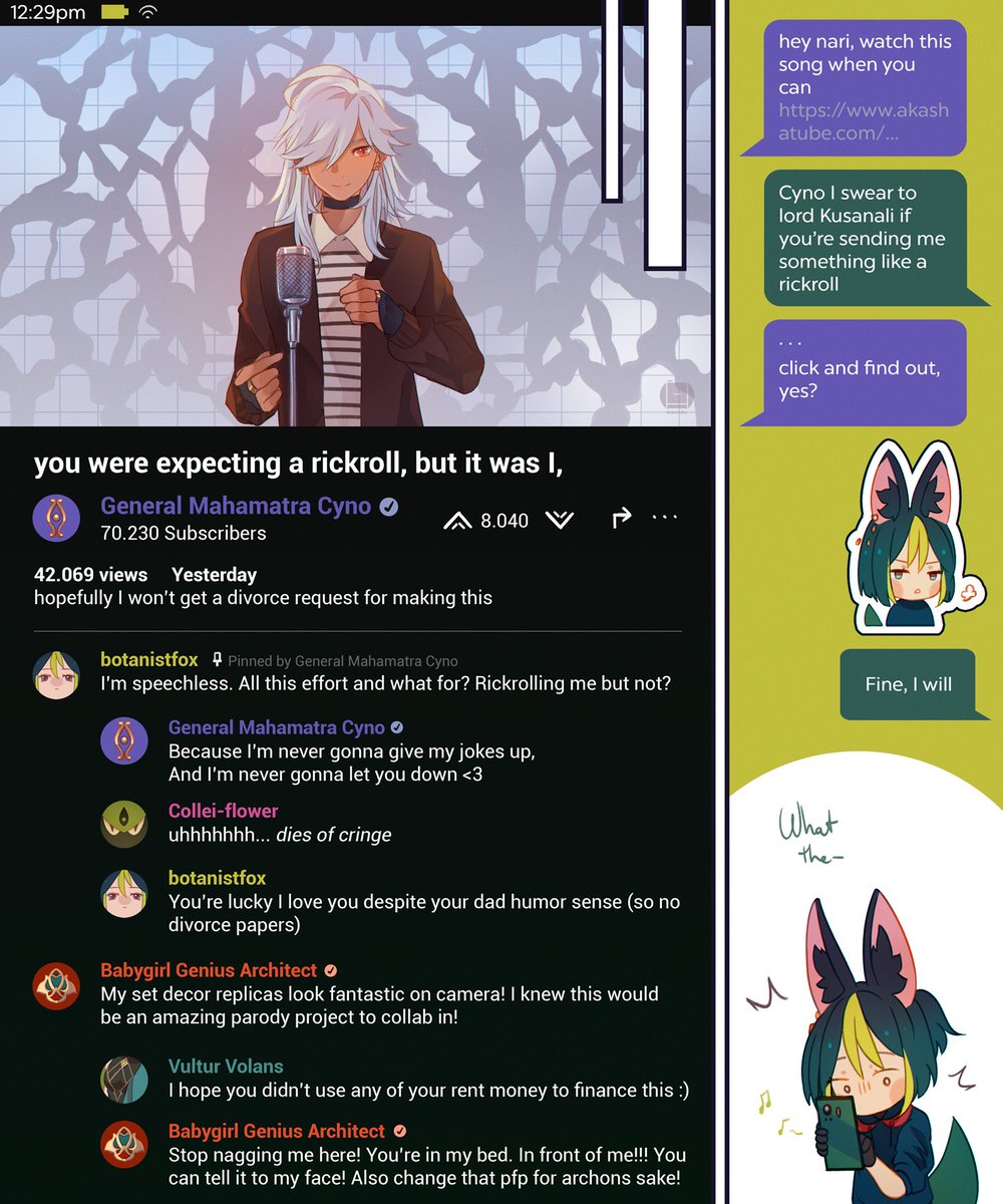 you got cynorolled 📚🌿+🏛🌱

#GenshinImpact #原神 #cynonari #kavetham #haikaveh #tighnari #cyno #alhaitham #kaveh #collei