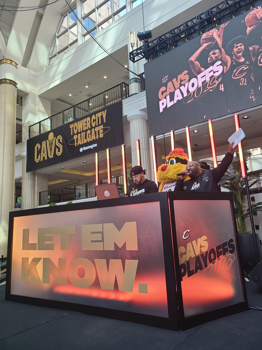 ChargePozzie's tweet photo. GAME 2! Make sure to stop at the Pregame Tailgate at Tower City Center!

#ChargeUp https://t.co/XUO3lrwaKt