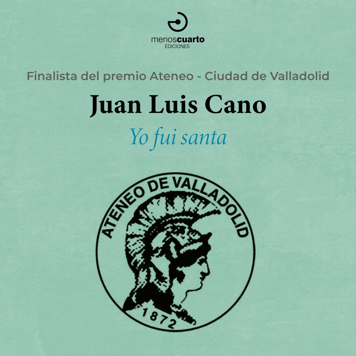 Tenemos una gran noticia 🥳

'Yo fui santa', finalista del premio de novela Ateneo - Ciudad de Valladolid, será publicada bajo nuestro sello 📚

📍Será presentada junto a la ganadora el 10 de junio en el marco de la 56 Feria del Libro de Valladolid.

¡Ganas inmensas! 🤩
