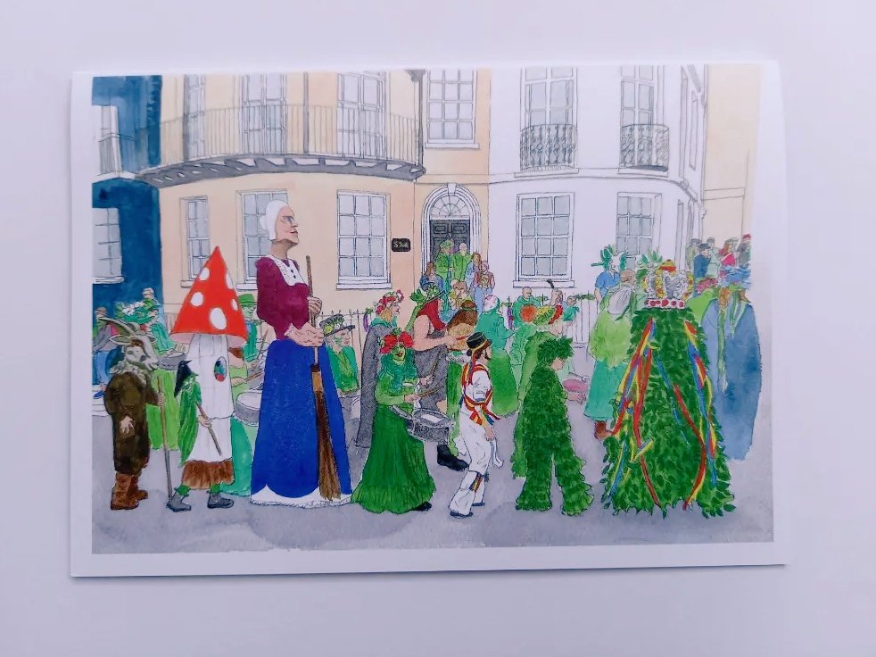 My Jack in the Green illustration from my Hastings calendar is now a greetings card, available in real life from Hastings Contemporary <a href="/_art_on_sea/">Hastings Contemporary</a> or online from my Etsy shop (+ calendars now half price): etsy.com/uk/listing/146… 🌿🌿🌿
#Hastings #JackInTheGreen #MayDay #artist