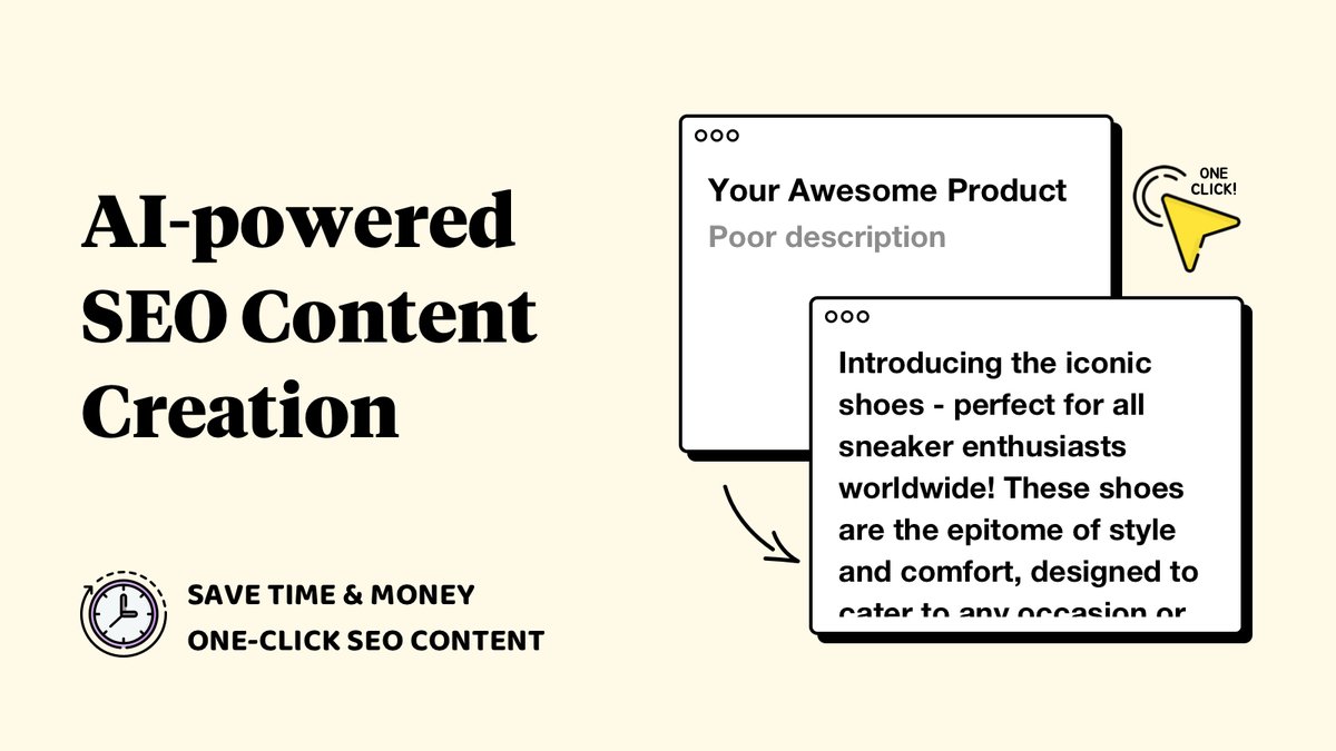 VerbiAI's tweet photo. SEO optimization is key to getting more traffic to your Shopify store. VerbiAI can help – our app generates SEO-friendly descriptions and meta content for your products and collections. #Shopify #ecommerce #SEO 

Try now: https://t.co/IZCROgOrcy https://t.co/Bu27HBNAey