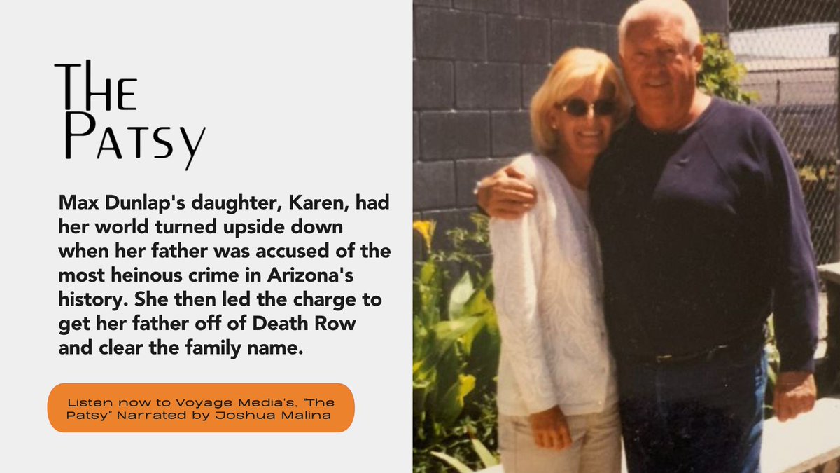 voyagemedia's tweet photo. In #ThePatsyPodcast, Karen Dunlap Graham recounts a daughter's worst nightmare, as her father #MaxDunlap is accused of plotting the murder of #InvestigativeReporter Don Bolles. Listen to episodes now: https://t.co/qR1r0SXk9s #GooglePodcasts @ApplePodcasts @spotifypodcasts https://t.co/g4lNjIJRQp