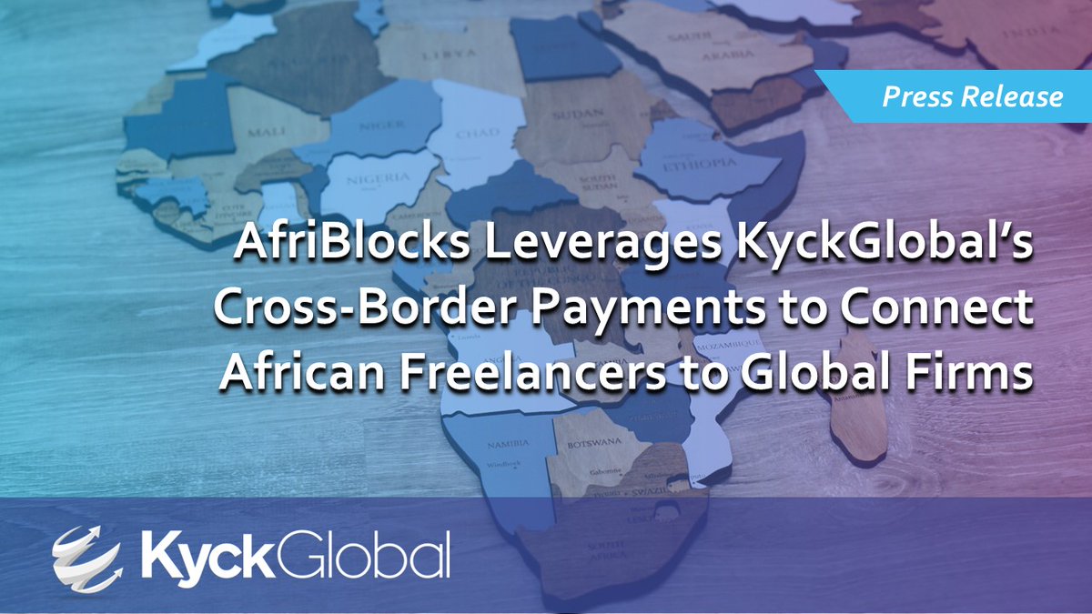 KyckGlobal's tweet photo. The search for qualified contractor #talent is global. @afriblocks and @Kyckglobal have partnered to level the playing field for contractors in #Africa, delivering push-to-card payments to four new countries - and much more to come. More at       
https://t.co/oBbt9hVPMT  🙌 https://t.co/80wB9V6S16