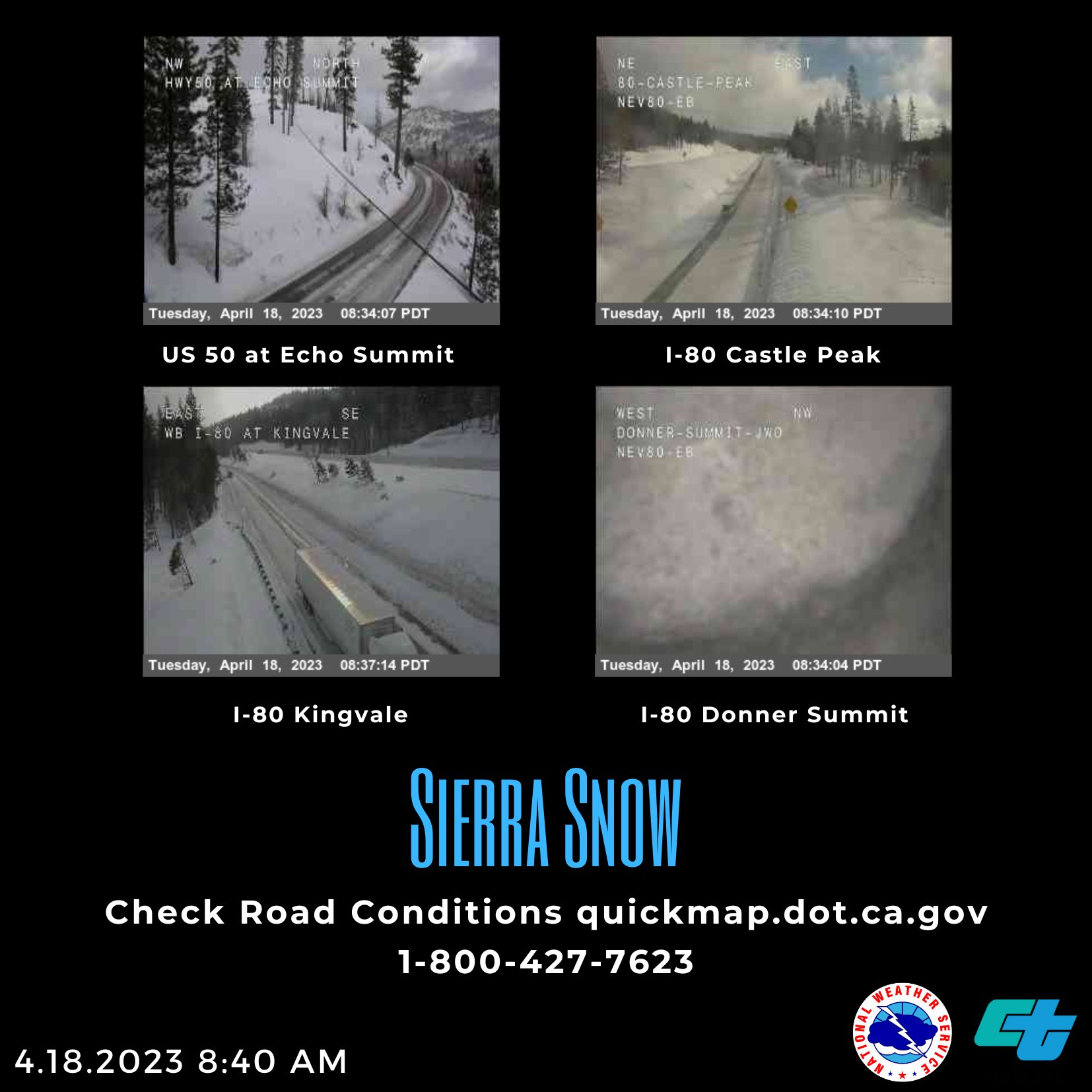Donner Pass Road Conditions Caltrans