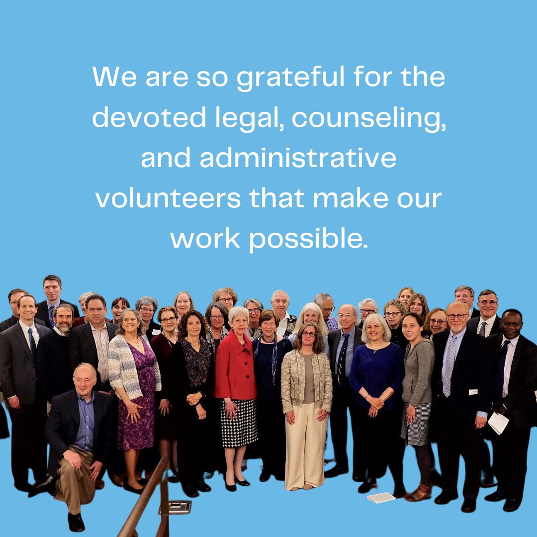 Without our volunteers, we wouldn't be able to make the impact we do. Thank you for giving us your time, energy, and heart. You are the true superheroes of our community ❤️ #legalaid #thankyou #grateful