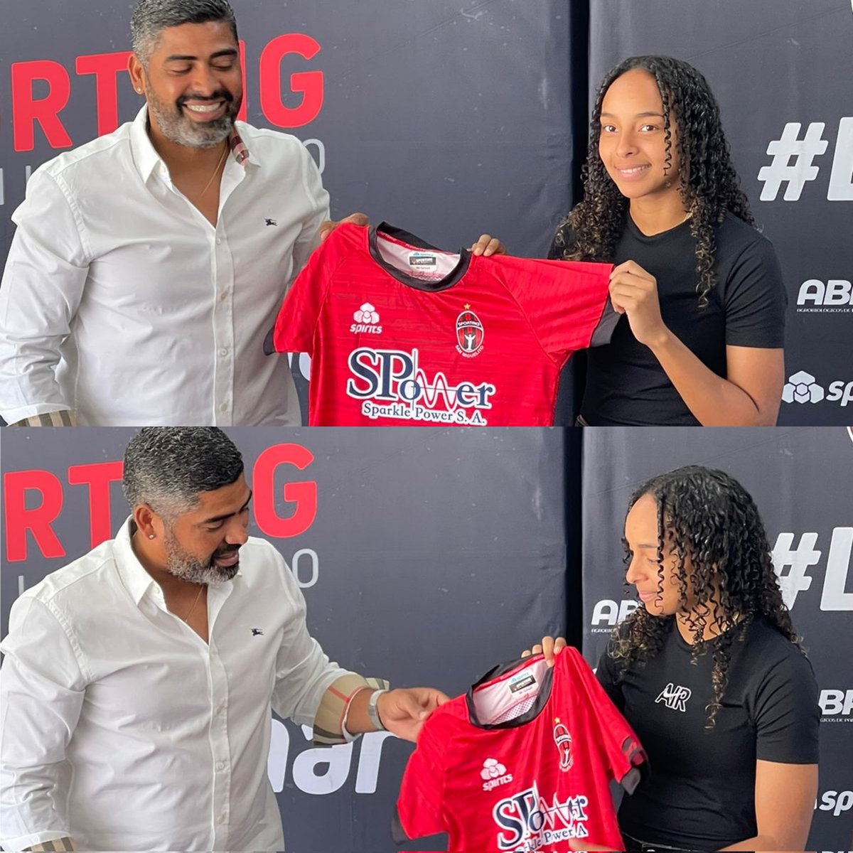 tvmaxdeportes's tweet photo. ¡ES OFICIAL🚨! Lineth Cedeño 🇵🇦 fue presentada como nueva jugadora del Sporting SM para afrontar el actual torneo de la @lffpanama .
#SomosLaSele #LinethCedeño #Panamá #SportingSM https://t.co/cdYxyAh2AD