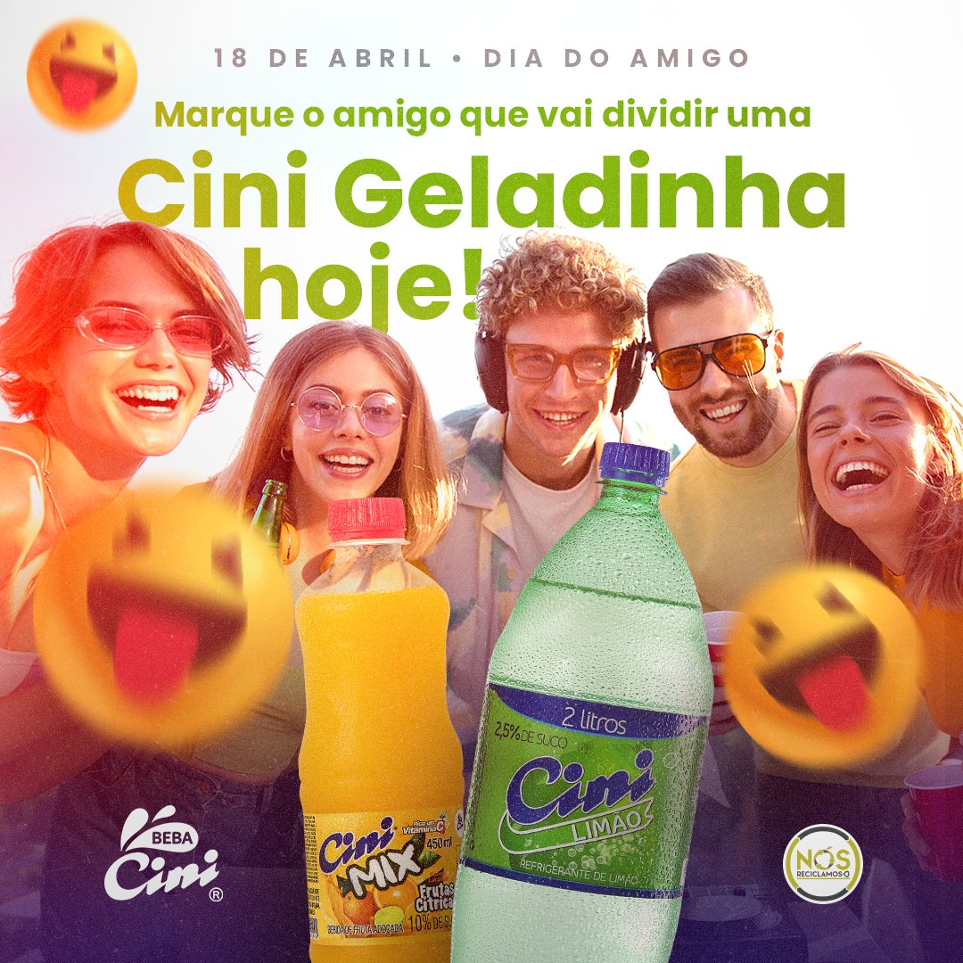 CiniBebidas's tweet photo. Marque todos os seus amigos e bora comemorar esse super dia especial.

✨AMIGOS tornam as RISADAS mais altas, as CONVERSAS mais gostosas e a VIDA mais FELIZ.

#bebacini com todos os seus amigos
.
.
. https://t.co/uLljmKERYk