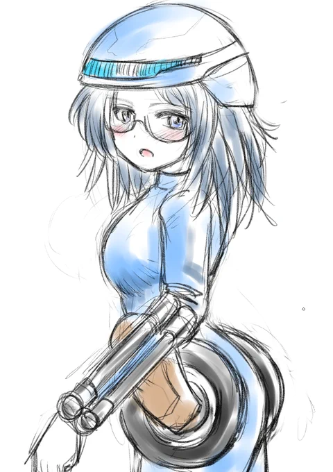 IRISってこんなイメージかしら?#みやのあーと (で良いのか?w)#バイク擬人化 