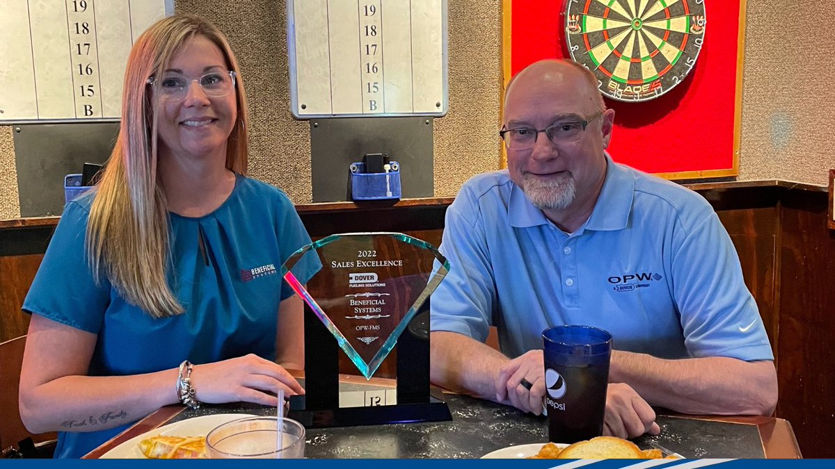DoverFS's tweet image. Congratulations to valued DFS distributor, Beneficial Systems on recieving the OPW FMS Sales award 🏆👏

We look forward to our continued partnership and a successful 2023!

➡️fal.cn/3xvkT

#DoverFuelingSolutions #TeamTuesday #DFSpartner