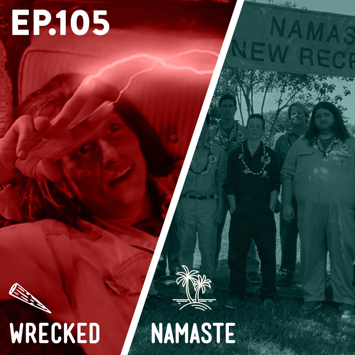 kickstreampod's tweet photo. / Episode 105 /  Sami &amp; Pat watch Buffy 6, 10 ("Wrecked”) and Lost 5, 9 (“Namaste"). Sami has fungus fears and thinks Pat is being sheisty about his predictions. Alternate Title for this Episode: Magick Junkie Town.

Listen: https://t.co/rbSWAYWAfk https://t.co/RJcnCnICGJ