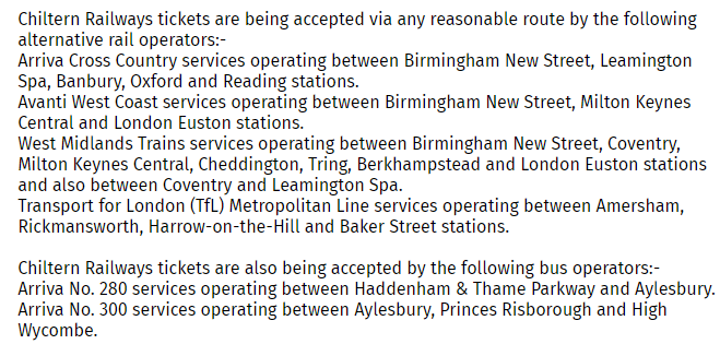 Chiltern Railways tweet media