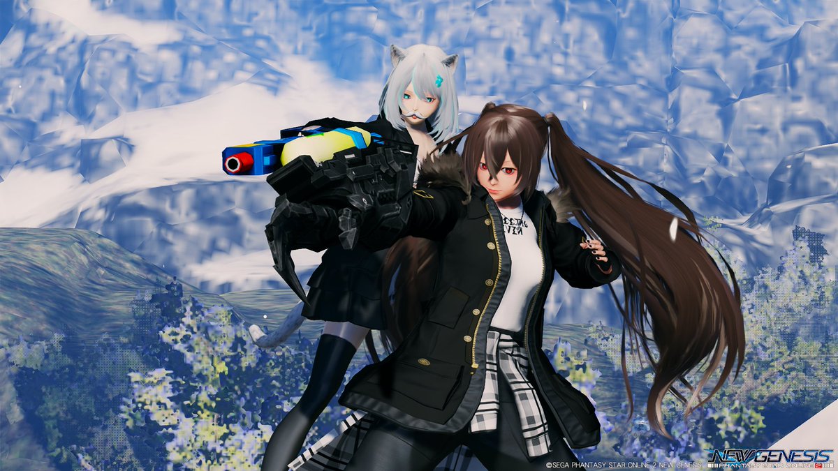 halcyon_pso2's tweet photo. #メンテの日なのでssを貼る 
同時攻撃 https://t.co/T5mlN3iLeu