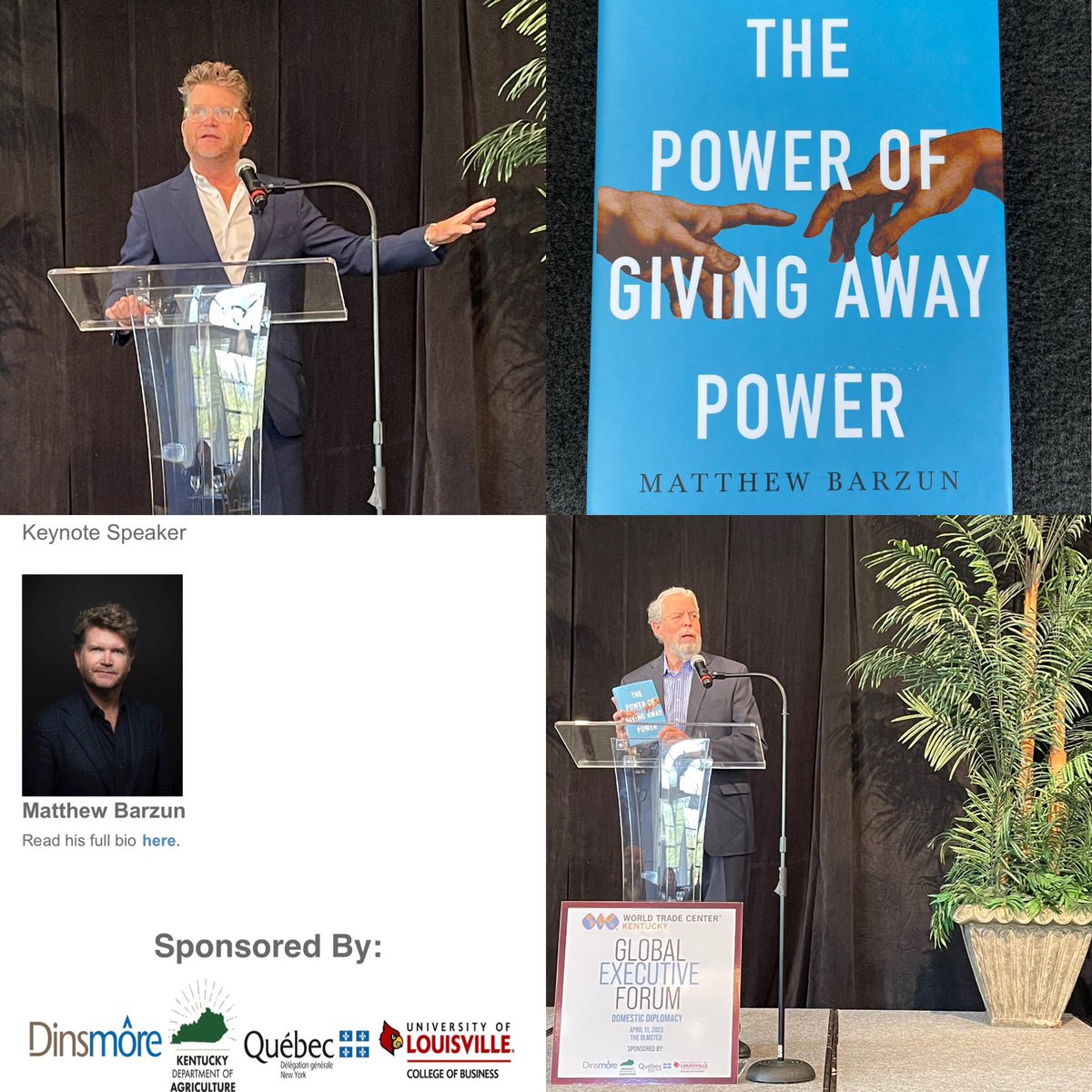 agtim's tweet image. Congratulations to Omar and the World Trade Center Kentucky for a tremendous program and a great opportunity to showcase #KYProud, #KYAG365. The breakfast at the Olmsted was outstanding.