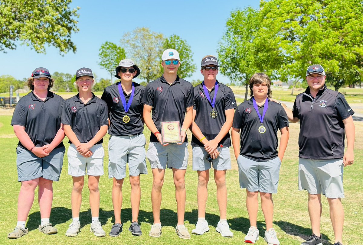Congratulations to the Poteau boys golf team!  Yesterday they won the Heavener Invitational at Wolf Mountain Golf Course. Connor Whitworth finished 3rd with 79 <a href="/EthanMcBee2024/">Ethan McBee</a> finished 7th with an 82 and Wyatt Reece finished 8th with 84. <a href="/Jarrett_M_2/">Jarrett Lowrimore</a>