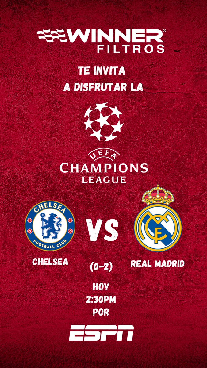Winner_filtros's tweet photo. ¿Cuáles equipos creen que pasarán a semifinales el día de hoy?

#CHAMPIONSxESPN #FiltrosWinner #CuartosDeFinal https://t.co/f93Jl6gLrt