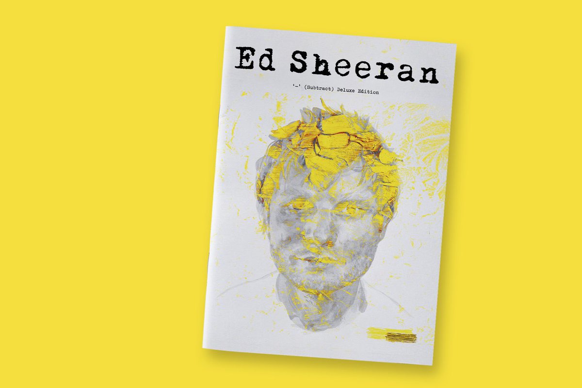 edsheeran's tweet photo. The Subtract Zine is here. Includes 20 pages of never before seen photos as well as album lyrics &amp; CD. 

Pre-order the US version from the official store https://t.co/SpgW0CFk5r

The UK version will be in select WHSmith, Asda, Tesco, Sainsbury’s &amp; Morrisons stores. Out 5th May https://t.co/CgILZCqr98