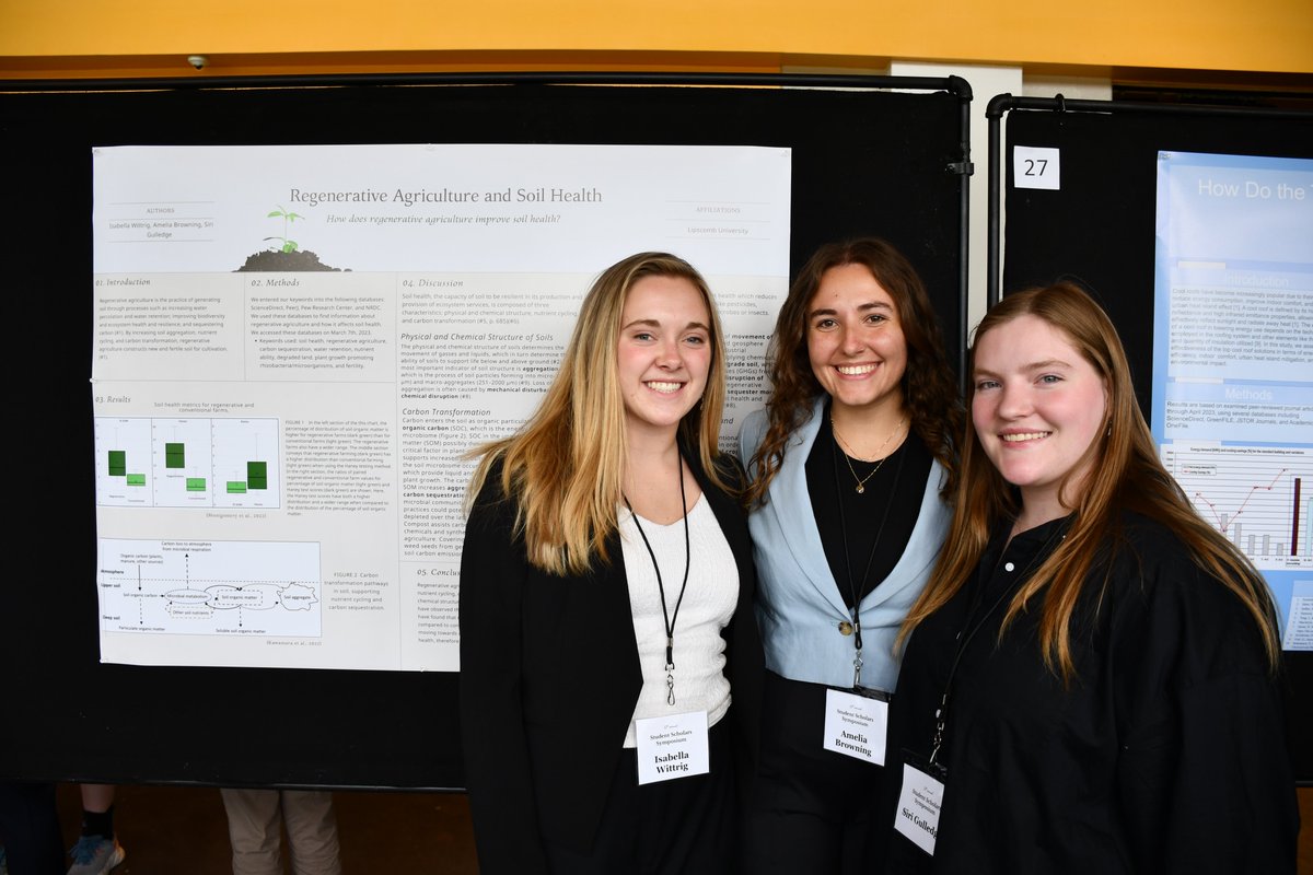 LipscombCLPS's tweet photo. Each year, the Student Scholars Symposium celebrates the scholarly work &amp; research of @lipscomb students.

Principles of Sustainability presented the culmination of semester-long studies on varying sustainable practices. 

View more photos: https://t.co/NWqyNyLp4e

#lipscombESS https://t.co/RwZOIo0tak