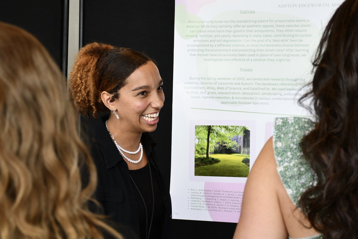 LipscombCLPS's tweet photo. Each year, the Student Scholars Symposium celebrates the scholarly work &amp; research of @lipscomb students.

Principles of Sustainability presented the culmination of semester-long studies on varying sustainable practices. 

View more photos: https://t.co/NWqyNyLp4e

#lipscombESS https://t.co/RwZOIo0tak