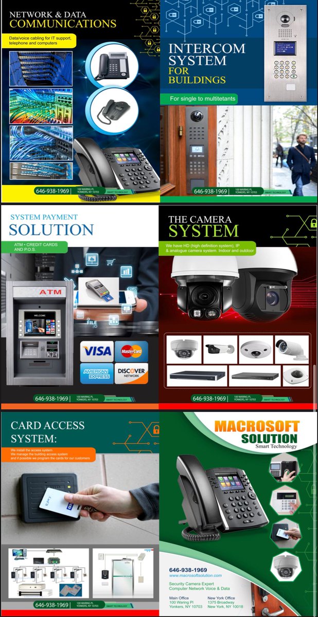 macrosoftsoln's tweet image. Macrosoft Solution Smart Technology
macrosoftsolution.com/about.html
#Installs #Communications and #Security #Locksmith #Equipment from top #Manufacturers